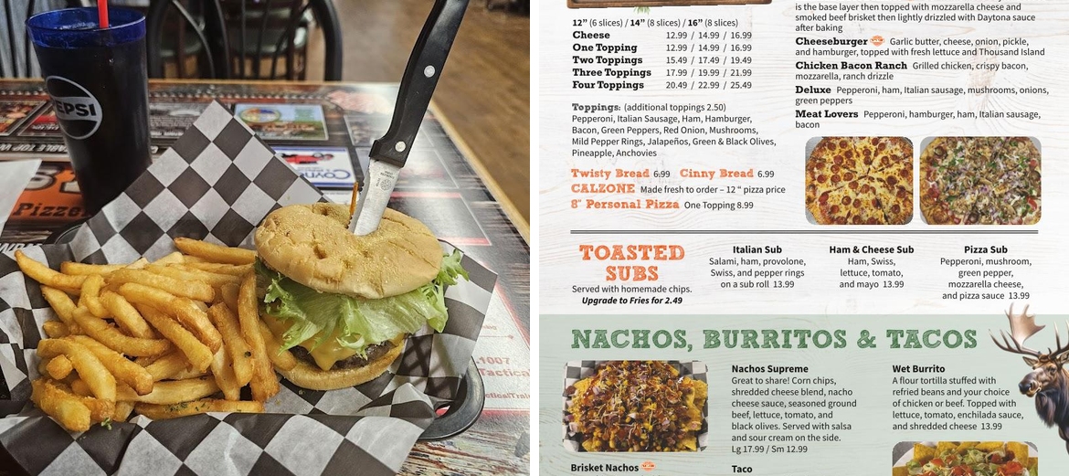 Trails End Restaurant and Pizzeria Menu