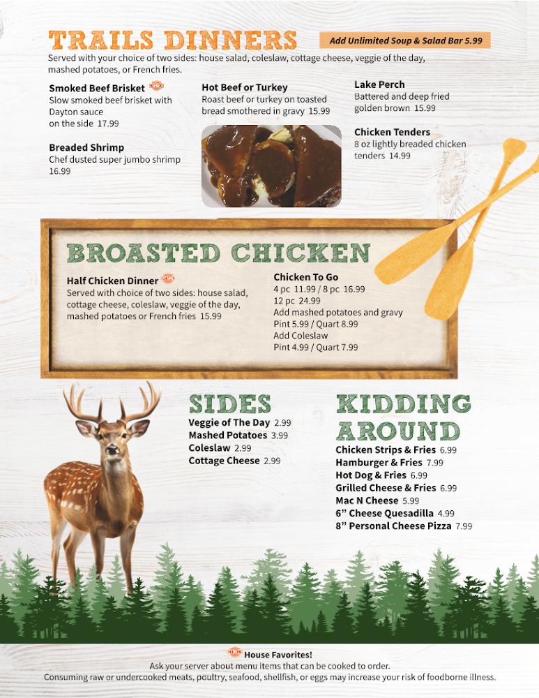 Trails End Restaurant and Pizzeria Menu image 4